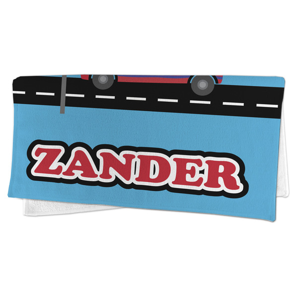 Race Car Microfiber Dish Rag - FOLDED (half)