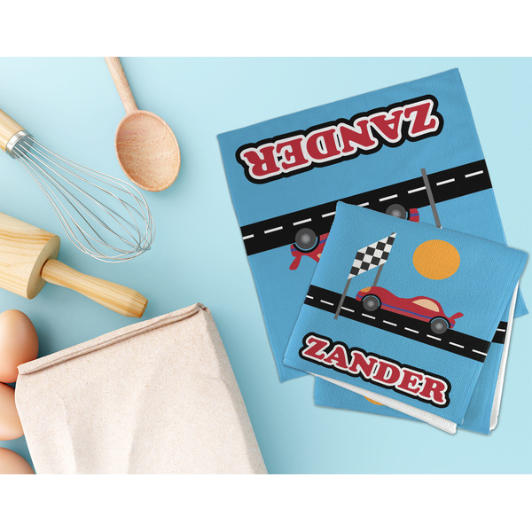 Race Car Microfiber Dish Rag - LIFESTYLE