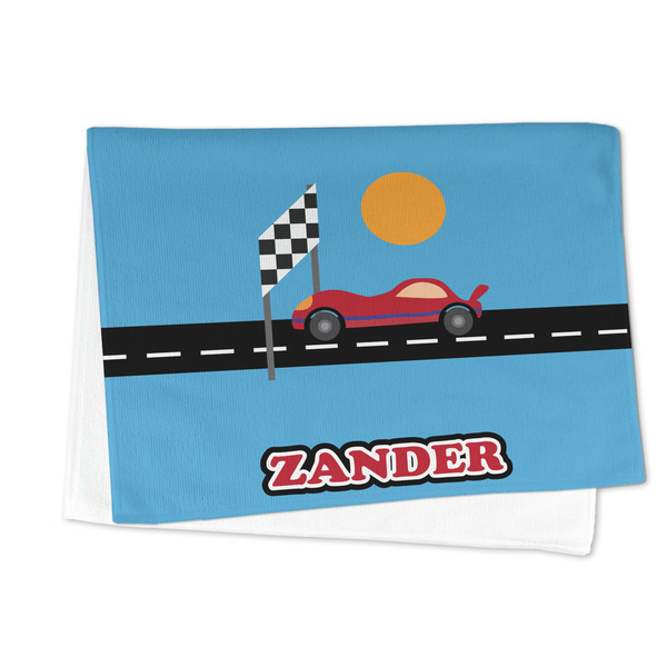 Race Car Microfiber Dish Towel - FOLDED HALF