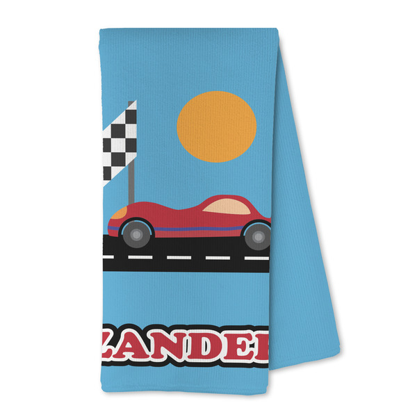 Custom Race Car Kitchen Towel - Microfiber (Personalized)