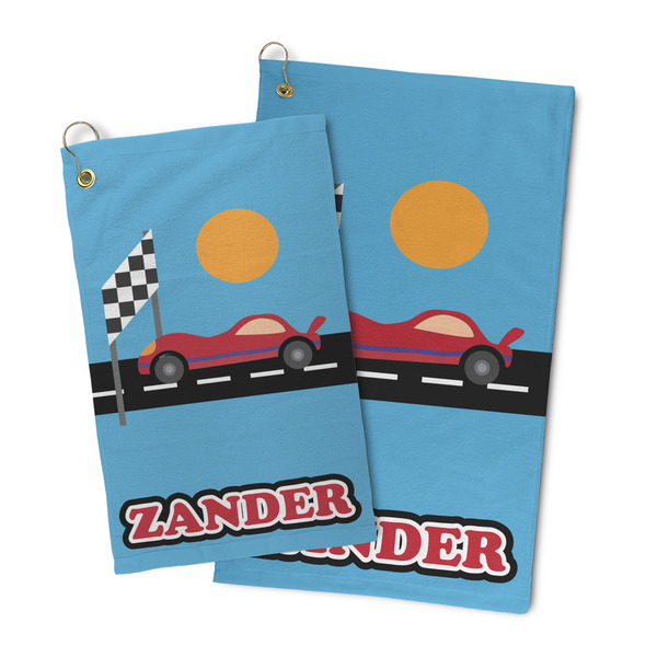 Race Car Microfiber Golf Towel - PARENT/MAIN