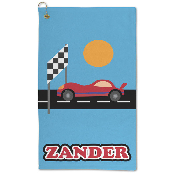 Custom Race Car Microfiber Golf Towel (Personalized)
