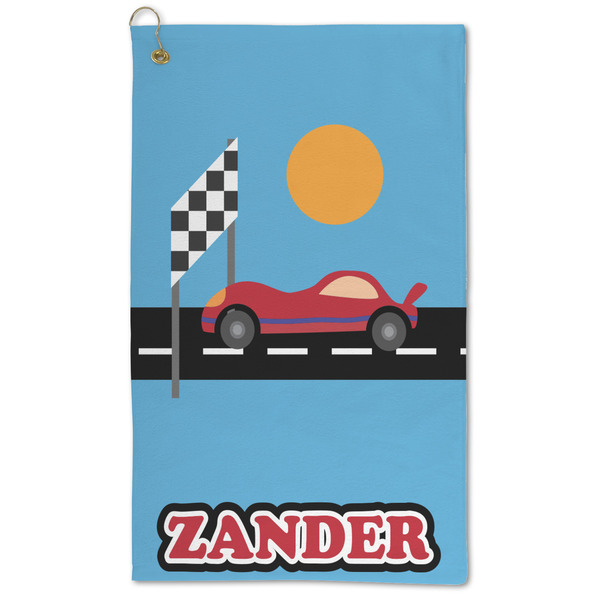 Custom Race Car Microfiber Golf Towel (Personalized)