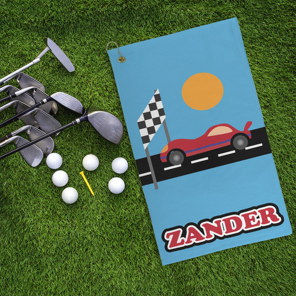 Race Car Microfiber Golf Towels - LIFESTYLE