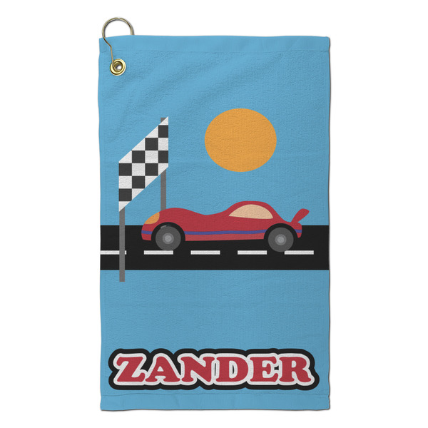 Custom Race Car Microfiber Golf Towel - Small (Personalized)