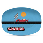 Race Car Plastic Platter - Microwave & Oven Safe Composite Polymer (Personalized)