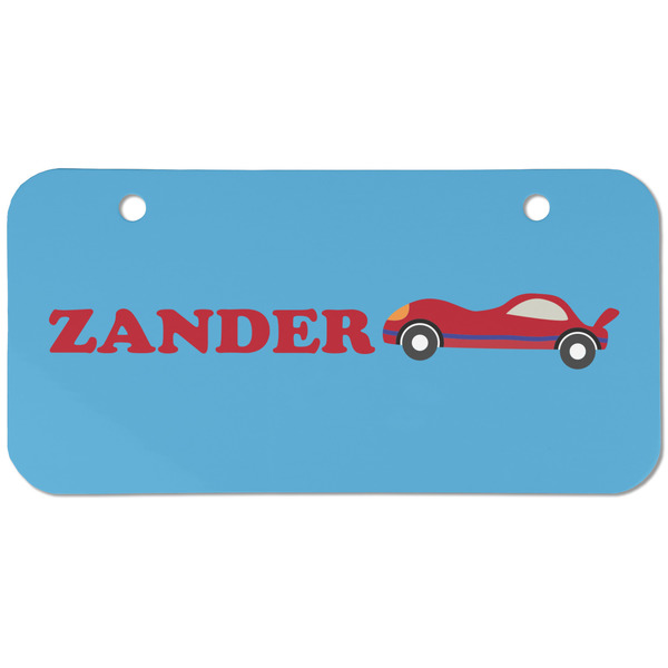 Custom Race Car Mini/Bicycle License Plate (2 Holes) (Personalized)