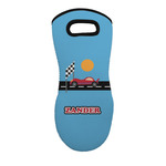 Race Car Neoprene Oven Mitt - Single w/ Name or Text