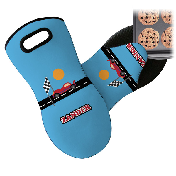 Race Car Neoprene Oven Mitt