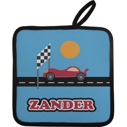 Race Car Pot Holder w/ Name or Text