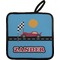 Race Car Pot Holder w/ Name or Text