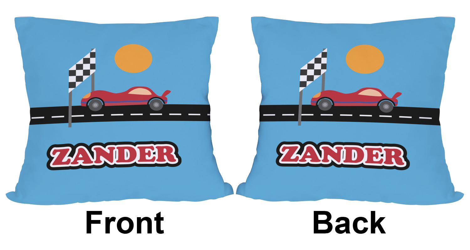 Race Car Outdoor Pillow (Personalized) YouCustomizeIt