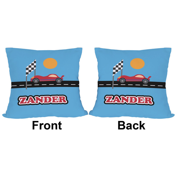 Race Car Outdoor Pillow - 16x16