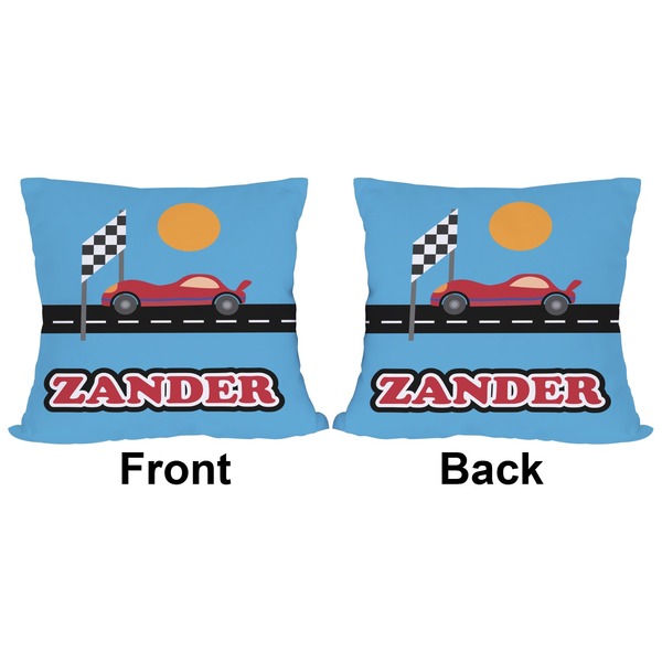Race Car Outdoor Pillow - 20x20
