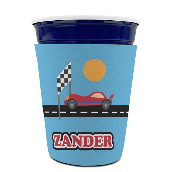 Race Car Party Cup Sleeves - without bottom - FRONT (on cup)