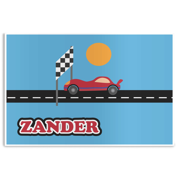 Custom Race Car Disposable Paper Placemats (Personalized)