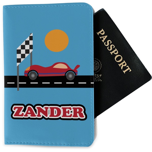 Custom Race Car Passport Holder - Fabric (Personalized)
