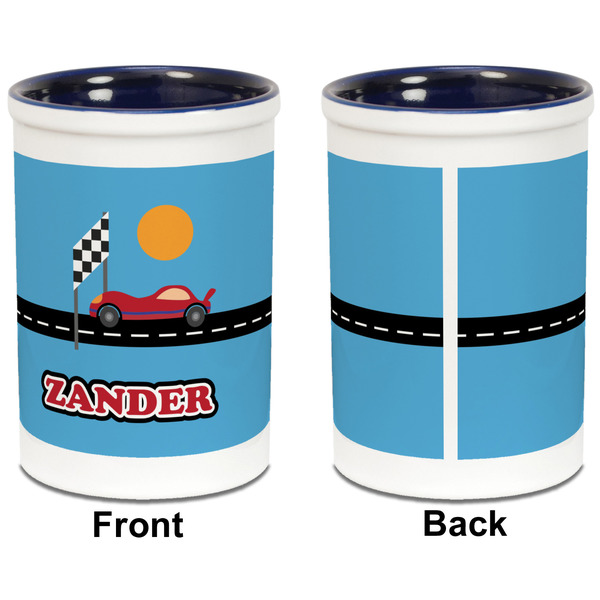 Race Car Pencil Holder - Blue - approval