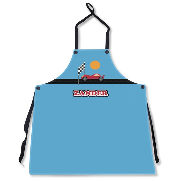 Custom Race Car Apron Without Pockets w/ Name or Text
