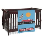 Race Car Baby Blanket (Personalized)
