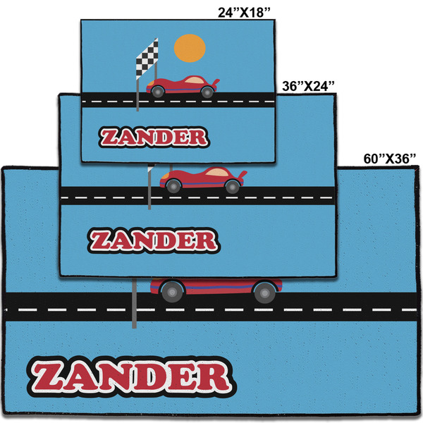 Race Car Personalized Door Mat - Group Parent IMF