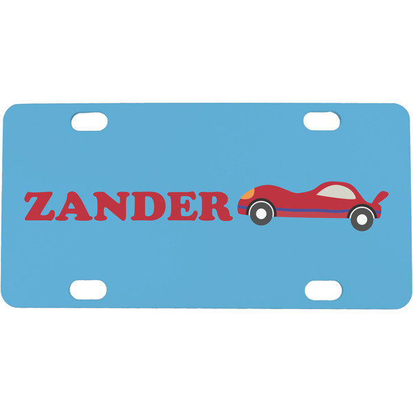 Custom Race Car Mini / Bicycle License Plate (4 Holes) (Personalized)