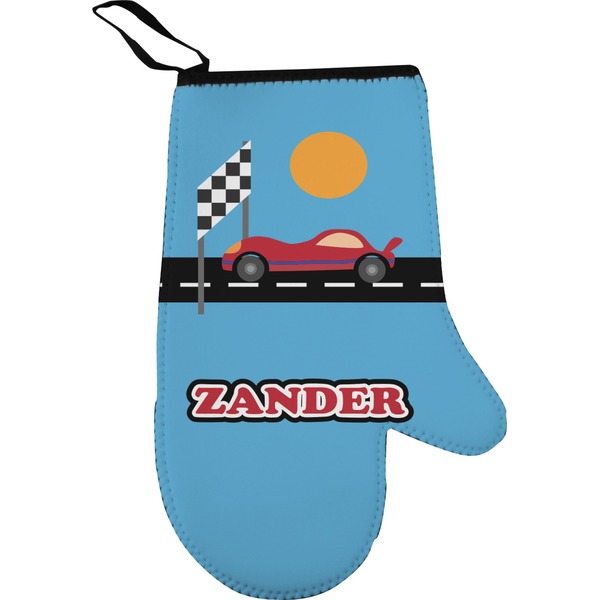 Custom Race Car Oven Mitt (Personalized)