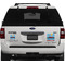 Race Car Personalized Square Car Magnets on Ford Explorer