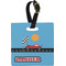 Race Car Personalized Square Luggage Tag