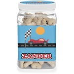 Race Car Dog Treat Jar (Personalized)