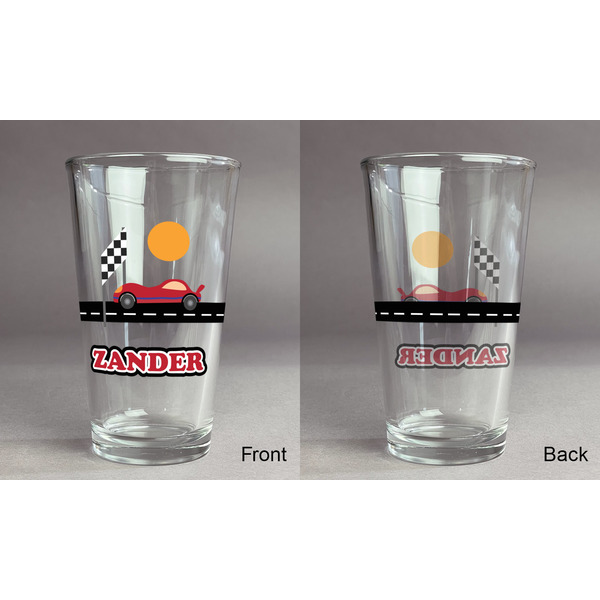 Race Car Pint Glass - Full Fill w Transparency - Approval