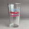 Race Car Pint Glass - Two Content - Front/Main
