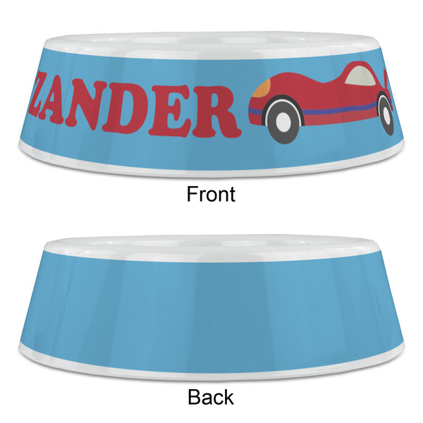 Race Car Plastic Pet Bowls - Large - APPROVAL