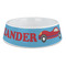 Race Car Plastic Dog Bowl - Large (Personalized)