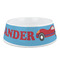 Race Car Plastic Dog Bowl - Medium (Personalized)