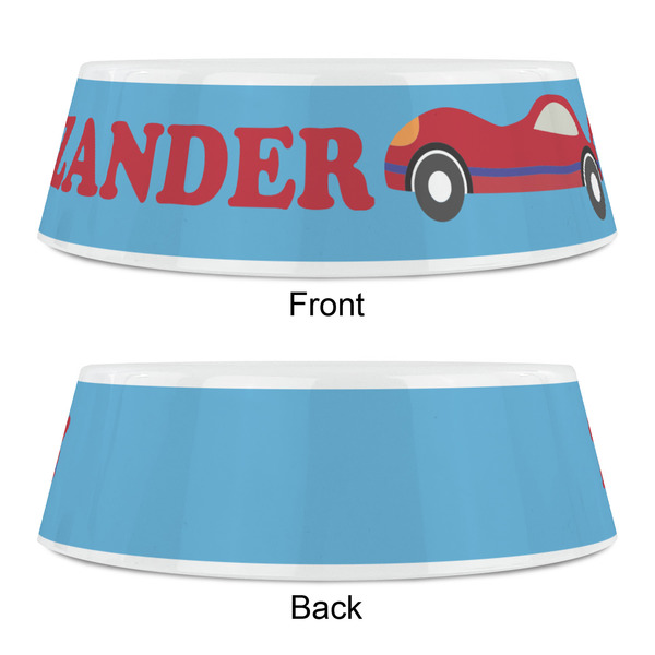 Race Car Plastic Pet Bowls - Small - APPROVAL