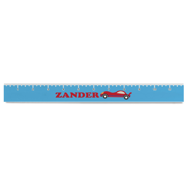 Race Car Plastic Ruler - 12" - FRONT