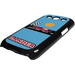 Race Car Plastic Samsung Galaxy 3 Phone Case (Personalized)