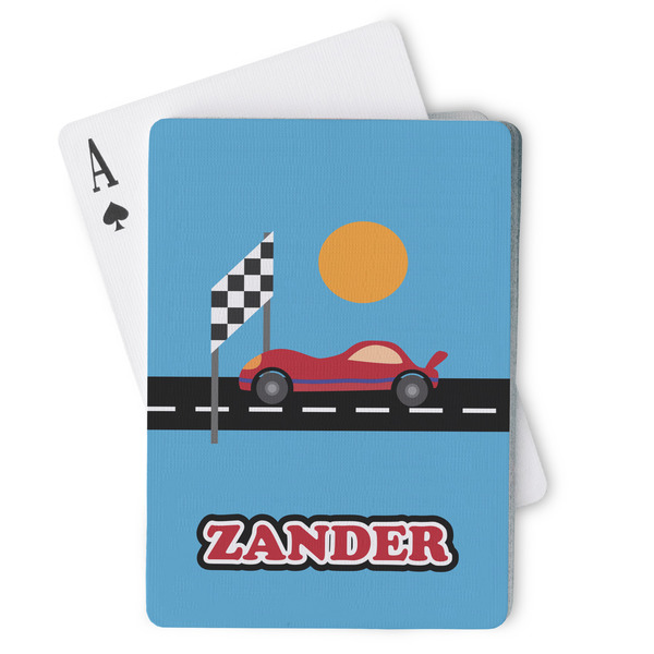 Custom Race Car Playing Cards (Personalized)