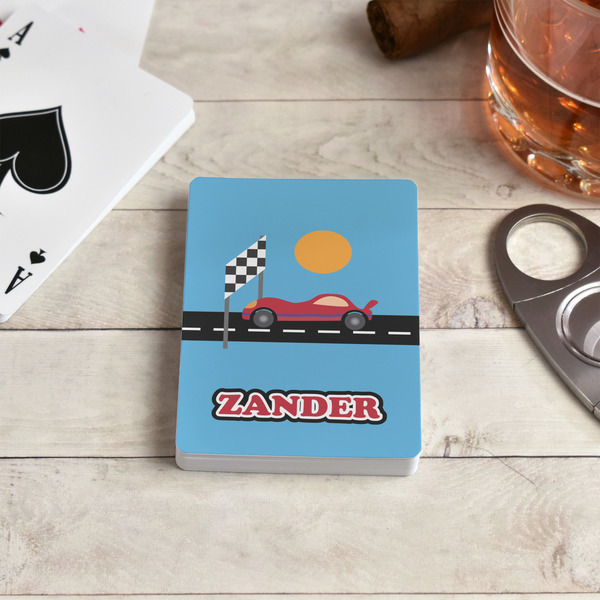 Race Car Playing Cards - In Context