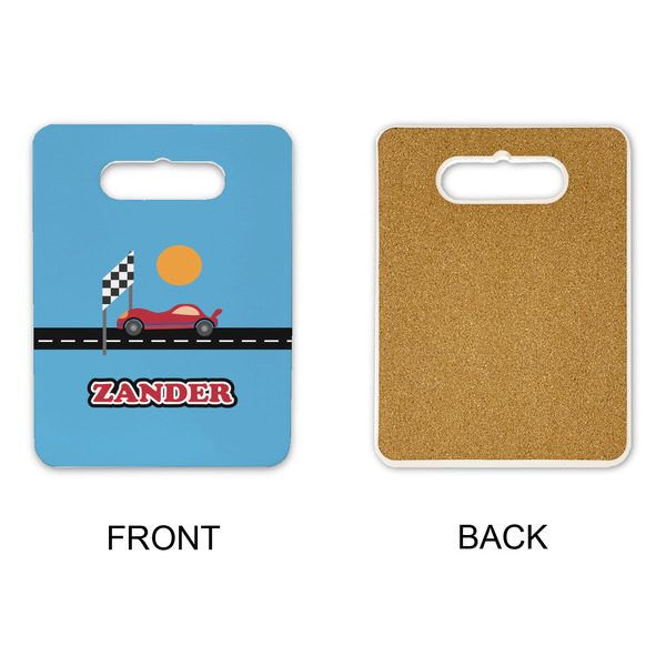 Race Car Rectangle Trivet with Handle - APPROVAL