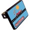 Race Car Rectangular Car Hitch Cover w/ FRP Insert (Angle View)