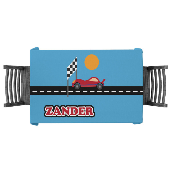 Custom Race Car Tablecloth - 58"x58" (Personalized)