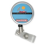 Race Car Retractable Badge Reel (Personalized)