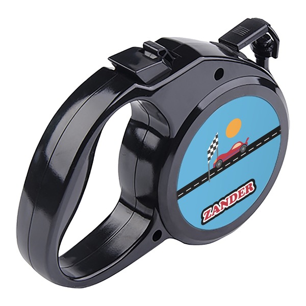 Race Car Retractable Dog Leash - Angle