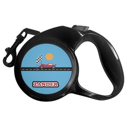 Race Car Retractable Dog Leash - Small (Personalized)