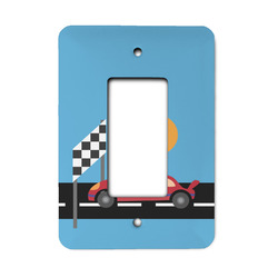 Race Car Rocker Style Light Switch Cover (Personalized)