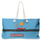 Race Car Large Rope Tote Bag - Front View