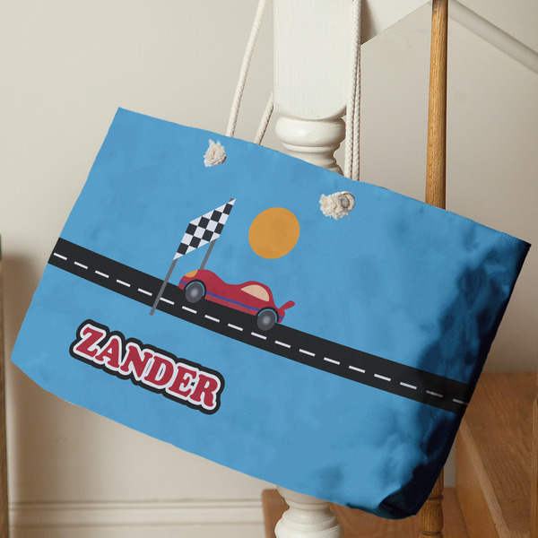 Race Car Large Rope Tote - Life Style