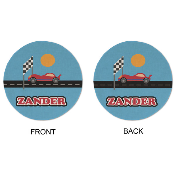 Race Car Round Linen Placemats - APPROVAL (double sided)